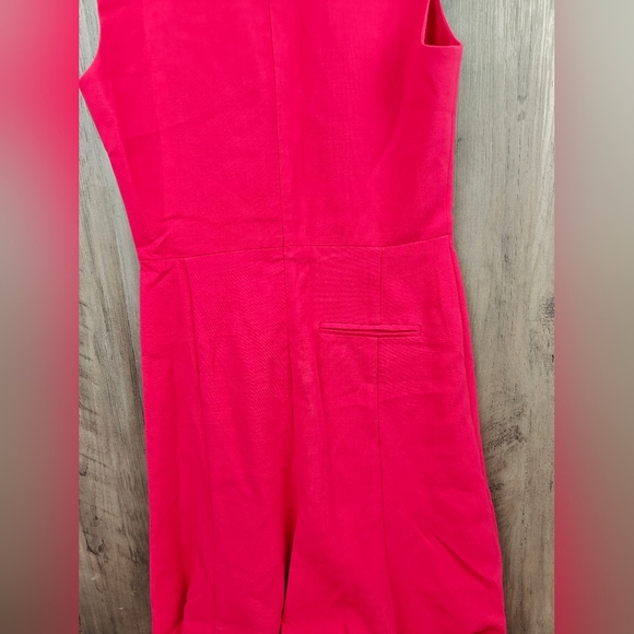 NWT Black Halo Fit & Flare V-neck Knee Length Dress in Snap Dragon Red Size 2 - Picture 9 of 11